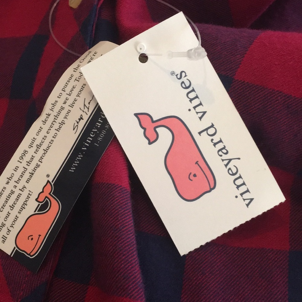 Vineyard vines flannel shirt. NWT - Picture 2 of 2